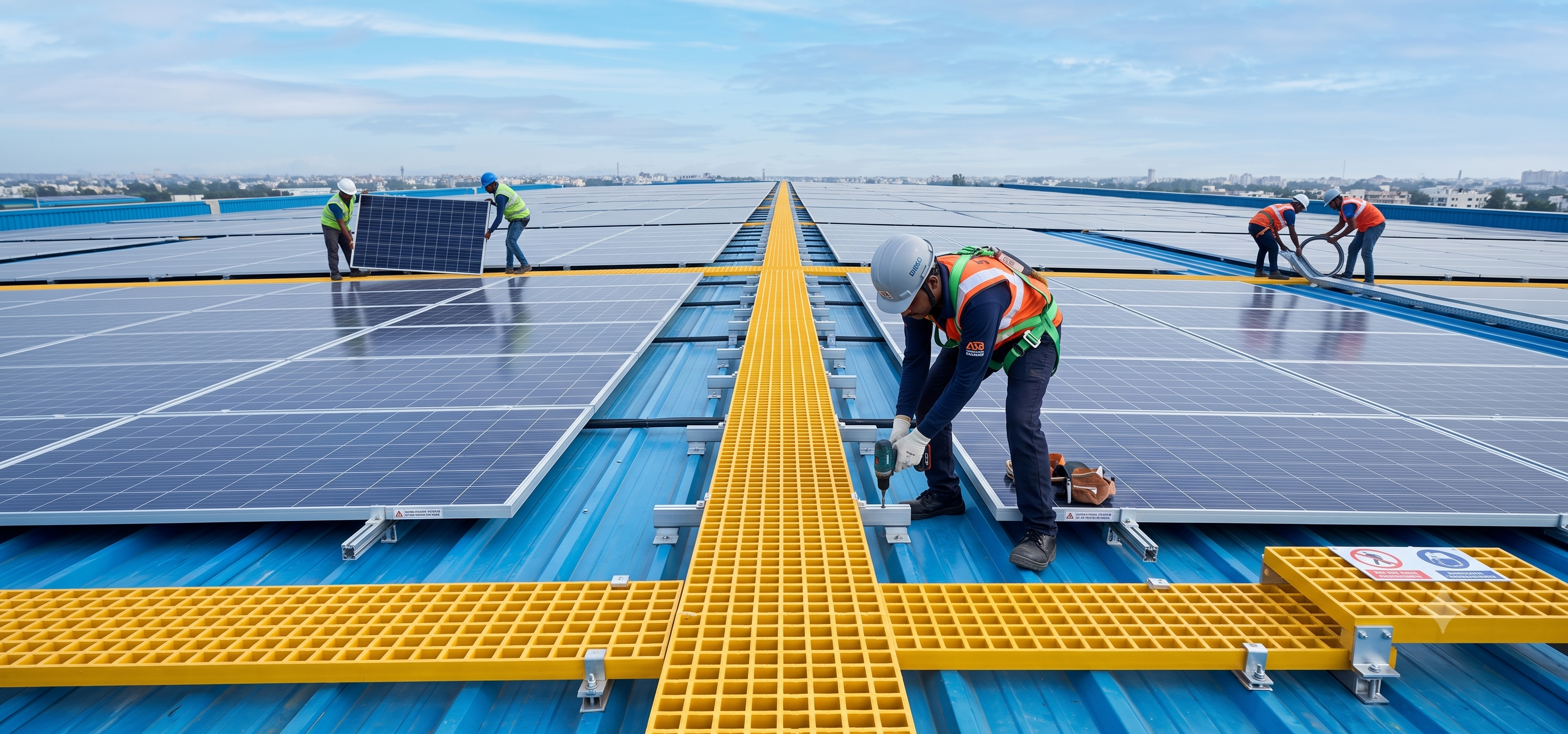 FRP Walkway Grating work
