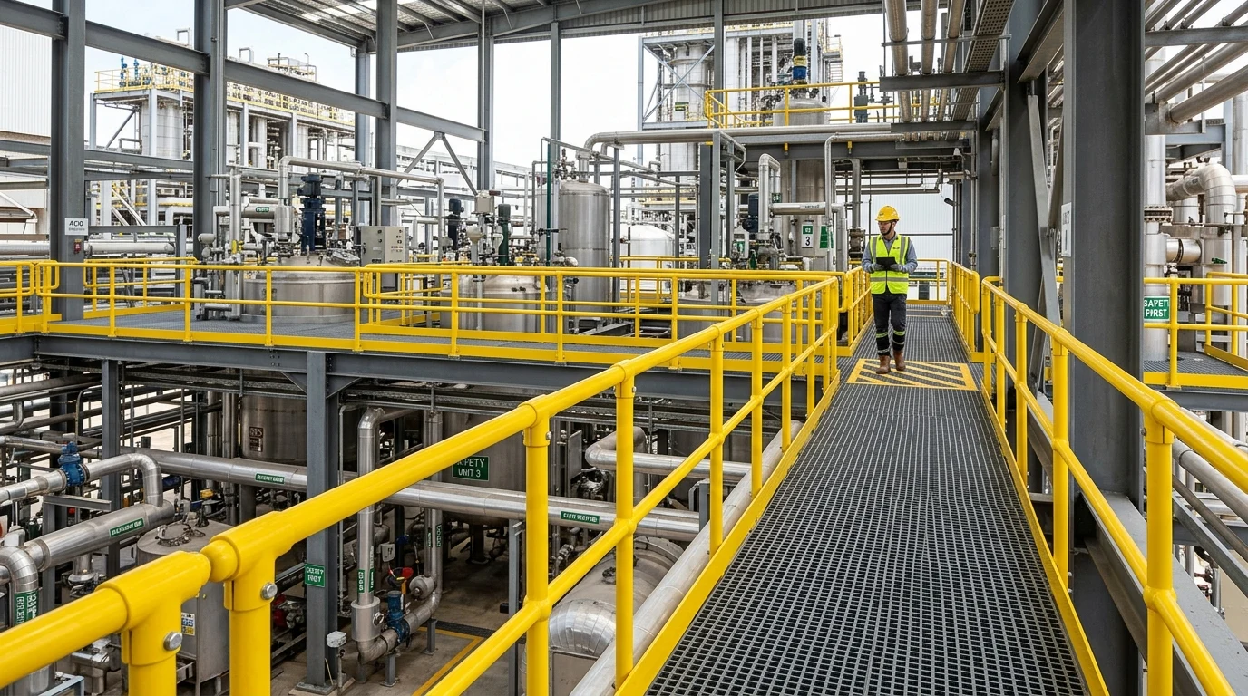 Engineered FRP Platforms & Industrial Handrails